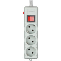 Power filtr 3.0м Gembird , 3 розетки, чорний, 220 В, 50 Гц, 16A
