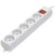 Power filtr 4.5м Gembird , 5 розеток, сірий, 220 В, 50 Гц, 16A