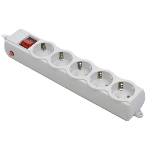 Power filtr 4.5м Gembird , 5 розеток, сірий, 220 В, 50 Гц, 16A