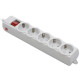 Power filtr 4.5м Gembird , 5 розеток, сірий, 220 В, 50 Гц, 16A