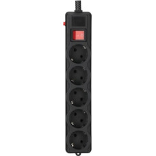 Power filtr 4.5м Gembird , 5 розеток, чорний, 220 В, 50 Гц, 16A