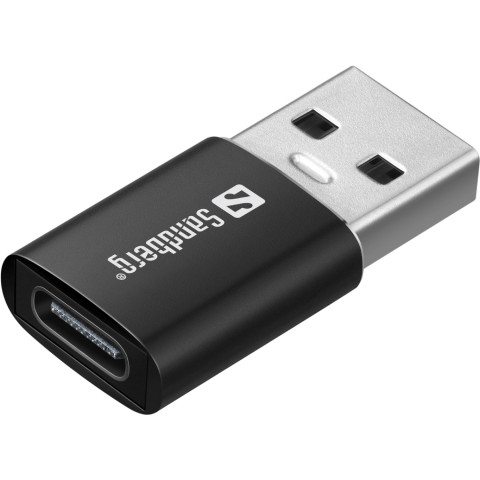 Мікрофон петличний Sandberg Streamer USB Clip USB-A/USB-C, провідний, кабель 3м, чорний