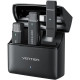 Бездротовий подвійний петличний мікрофон Vention USB-C 2-Pack Wireless Lavalier with Charging Case