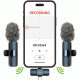 Бездротовий петличний мікрофон Media-Tech USB-C/Lightning 2-Pack Micro-Mic Duo MT416 Black