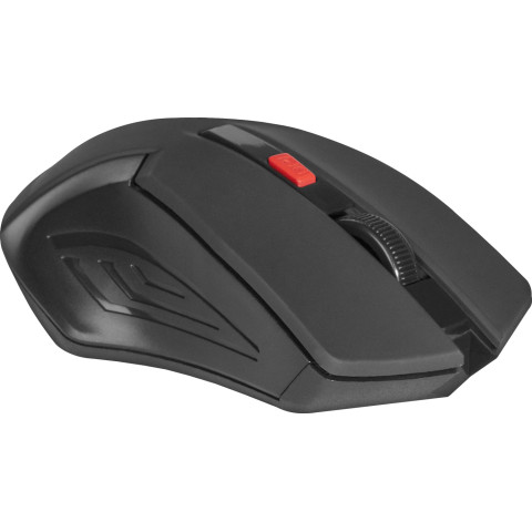 Мишка Defender Accura MM-275, бездротова, 6 кн. до 1600 dpi, червоний