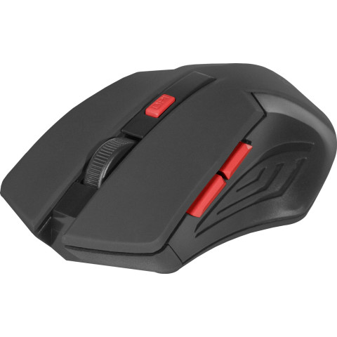 Мишка Defender Accura MM-275, бездротова, 6 кн. до 1600 dpi, червоний