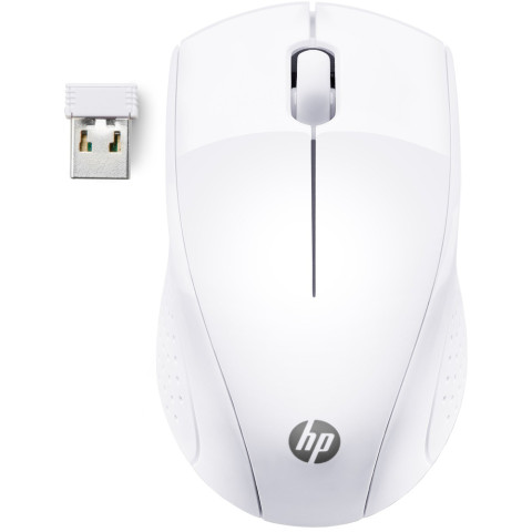Мишка бездротова HP 220, 3 кн., 1600 dpi, сніжно біла