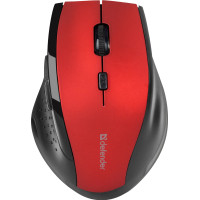 Мишка Defender Accura MM-365, бездротова, 6 кн. до 1600 dpi, червона