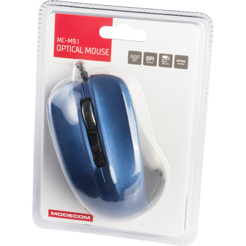 Мишка Modecom MC-M9.1, 4кн., 1600dpi, чорно-синя