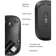 Мишка UGREEN 2.4GHz MU001, бездротова, 4000dpi., 3кн., чорна