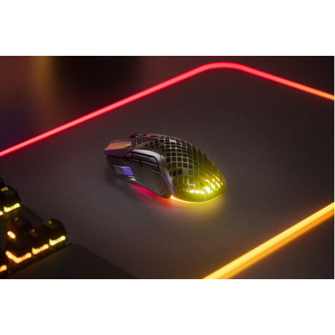 Мишка SteelSeries Aerox 5 Wireless RGB, 18000dpi., 9кн., чорна