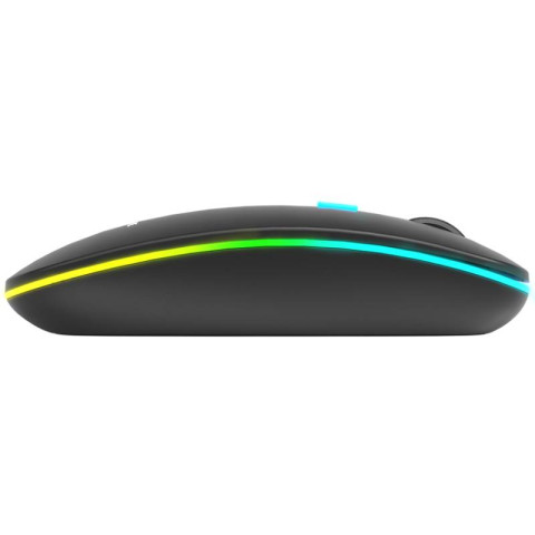 Мишка XTRIKE ME GW-113, бездротова Bluetooth+2,4G, 3200dpi., 4кн., 7 режимів RGB, чорна