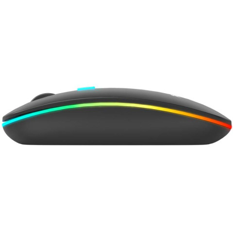 Мишка XTRIKE ME GW-113, бездротова Bluetooth+2,4G, 3200dpi., 4кн., 7 режимів RGB, чорна