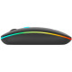 Мишка XTRIKE ME GW-113, бездротова Bluetooth+2,4G, 3200dpi., 4кн., 7 режимів RGB, чорна