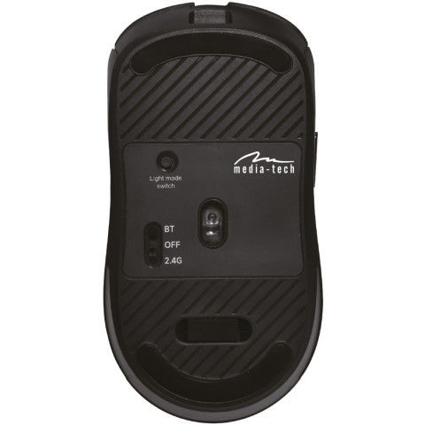 Мишка Media-Tech MT1124, бездротова Bluetooth+2.4G, 3200dpi., 5кн., Silent, чорна