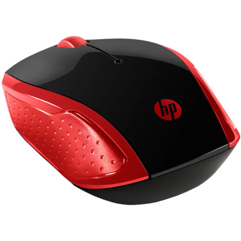 Мишка бездротова HP 200, 3 кн., 1000 dpi, чорно-червона