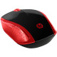 Мишка бездротова HP 200, 3 кн., 1000 dpi, чорно-червона