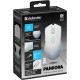 Мишка Defender Pandora GM-502, бездротова, ігрова, 7кн., 3200 dpi., 500 mAh, біла