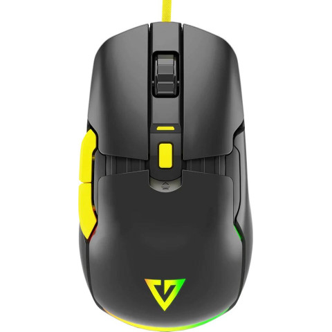 Мишка Modecom Jager Volcano, ігрова, 12400dpi., 7кн.,RGB, Hot-Swap, custom., чорна