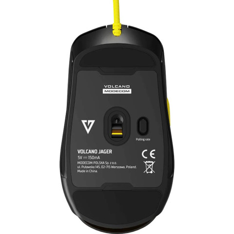 Мишка Modecom Jager Volcano, ігрова, 12400dpi., 7кн.,RGB, Hot-Swap, custom., чорна