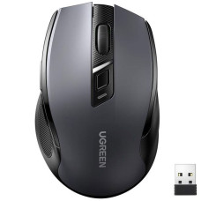 Мишка UGREEN 2.4GHz MU006 бездротова, Bluetooth, 4000dpi., 4кн.,Silence Design, Чорна