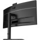 TFT 34" AOC CU34E4CW, WQHD, VA, 120Гц, вигн., 2xHDMI, DP, USB-C, RJ-45, USB-hub,cam,HAS, кол.,чорний