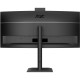 TFT 34" AOC CU34E4CW, WQHD, VA, 120Гц, вигн., 2xHDMI, DP, USB-C, RJ-45, USB-hub,cam,HAS, кол.,чорний
