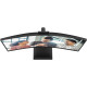 TFT 34" AOC CU34E4CW, WQHD, VA, 120Гц, вигн., 2xHDMI, DP, USB-C, RJ-45, USB-hub,cam,HAS, кол.,чорний