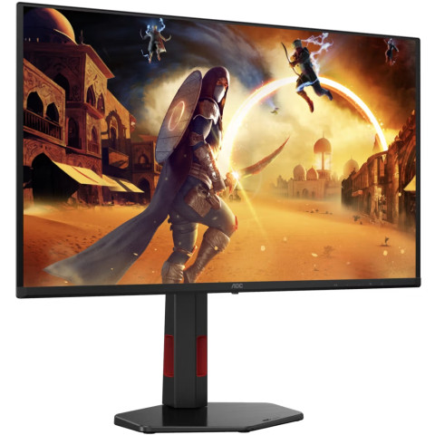 TFT 26.5" AOC Q27G4SDR, QD-OLED, 360Hz, 0,3ms, 2xHDMI, DP, USB-hub, HAS, Pivot, чорно-червоний