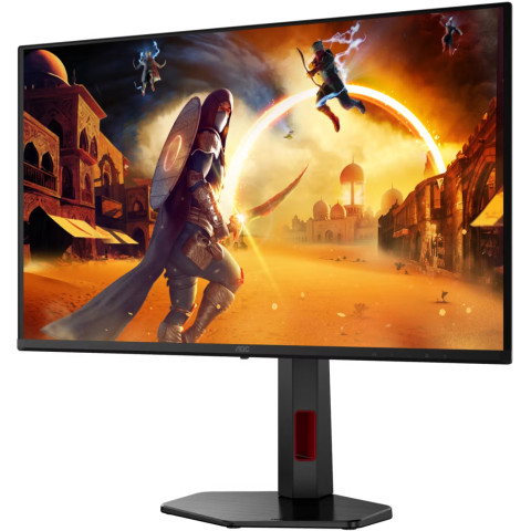 TFT 26.5" AOC Q27G4SDR, QD-OLED, 360Hz, 0,3ms, 2xHDMI, DP, USB-hub, HAS, Pivot, чорно-червоний