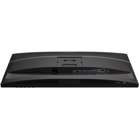 TFT 27" AOC U27E4CV, 4K UHD, IPS, 2xHDMI, DP, USB-C, RJ-45, USB hub, HAS, Pivot, кол., чорний