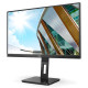 TFT 27" AOC U27P2CA, IPS 4K UHD, 4ms, HDMIx2, DP, USB hub, USB-C, HAS, Pivot, колонки, чорний