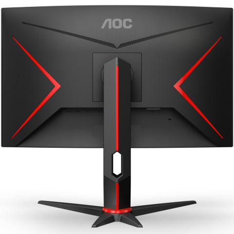 TFT 27" AOC C27G2Z3/BK, VA, 280Гц, 0,5ms, вигнутий, HDMIx2, DP, HAS, чорний з червоним