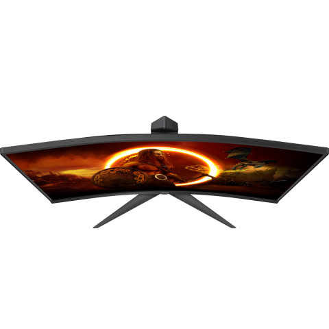 TFT 27" AOC C27G2Z3/BK, VA, 280Гц, 0,5ms, вигнутий, HDMIx2, DP, HAS, чорний з червоним