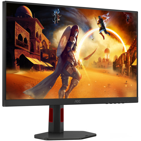 TFT 27" AOC Q27G4ZR, QHD, Fast IPS, 240Hz, 0,3ms, 2xHDMI, DP, HAS, Pivot, кол., чорно-червоний