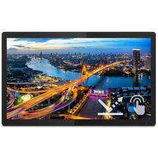 TFT 21.5" Philips 222B1TFL, IPS, 75Гц, сенсорний, VGA, HDMI, DP, USB-hub, HAS, чорний