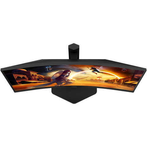 TFT 27" AOC C27G4ZXU, Fast VA, вигнутий, 280Hz, 2xHDMI, DP, USB-hub, HAS, колонки, чорний