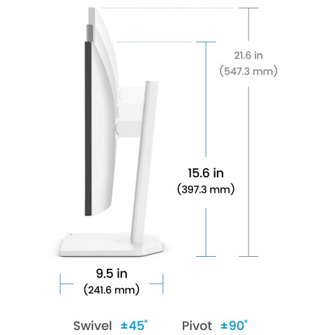 TFT 27" BenQ GW2790TC, IPS, 144Hz, HDMI, DP, USB-C, HAS, Pivot, колонки, білий