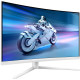 TFT 31.5" Philips 32M2C5501, Fast VA, QHD 2K, 180hz, вигнутий, 2хHDMI, DP, HAS, білий