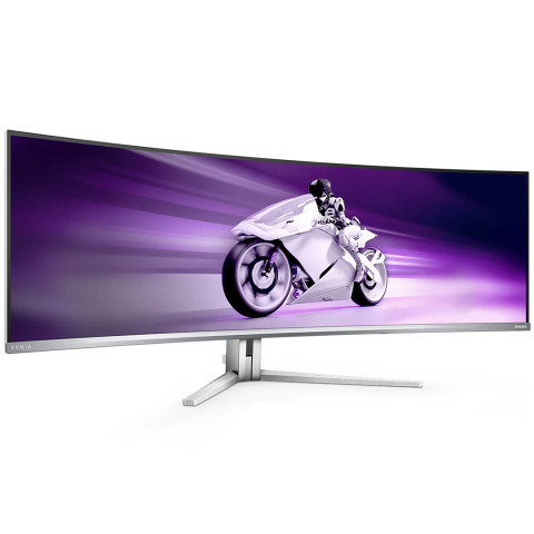 TFT 48.9" Philips 49M2C8900, OLED, DQHD, 240Hz, 0.03ms, 2хHDMI, DP, USB-C, USB-hub, HAS,колонки, біл