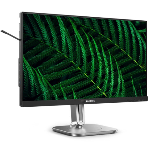 TFT 23.8" Philips 24B2G5301, IPS, 100Гц, HDMI, DP, USB-C, RJ-45, USB-hub,HAS,Pivot, кол.,темно-сірий