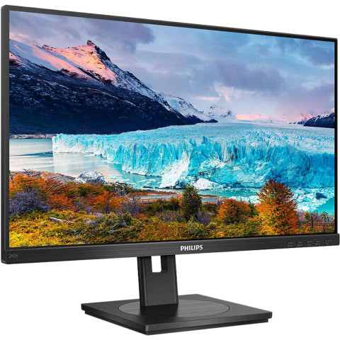 TFT 23.8" Philips 242S1AE, IPS, VGA, DVI-D, DP, HDMI,pivot, колонки, чорний