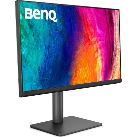 TFT 27" BenQ PD2706QN, QHD, IPS, HDMI, DP, USB-C, HAS, Pivot, колонки, темно сірий