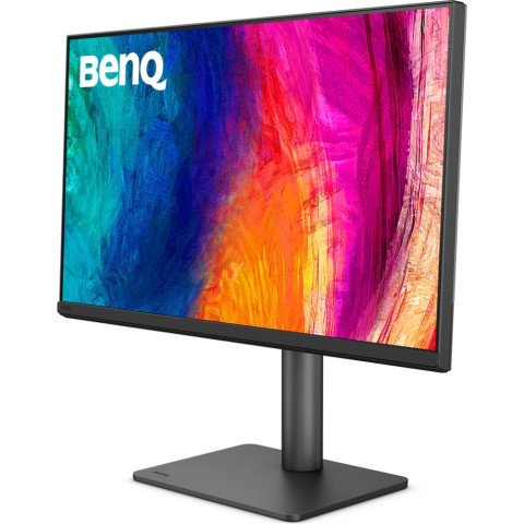 TFT 27" BenQ PD2706QN, QHD, IPS, HDMI, DP, USB-C, HAS, Pivot, колонки, темно сірий