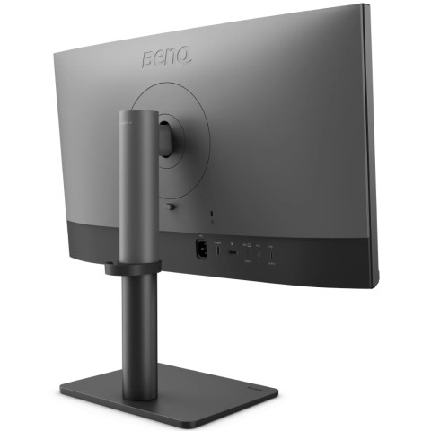 TFT 27" BenQ PD2706QN, QHD, IPS, HDMI, DP, USB-C, HAS, Pivot, колонки, темно сірий
