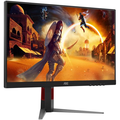 TFT 27" AOC 27G4HA, Fast IPS, 200Гц, 2хHDMI, DP, HAS, Pivot, кол., чорно-червоний