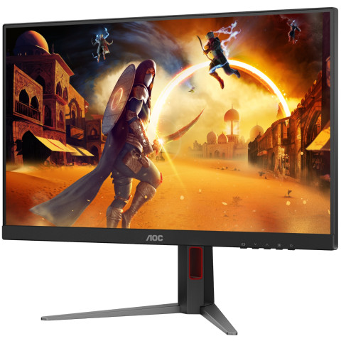 TFT 27" AOC 27G4HA, Fast IPS, 200Гц, 2хHDMI, DP, HAS, Pivot, кол., чорно-червоний