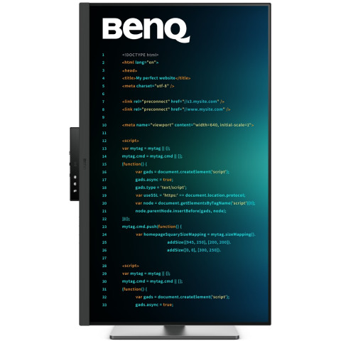 TFT 31.5" BenQ RD320U, 4K, IPS, 2хHDMI, DP, USB- C, USB-hub, HAS, Pivot, кол., сірий