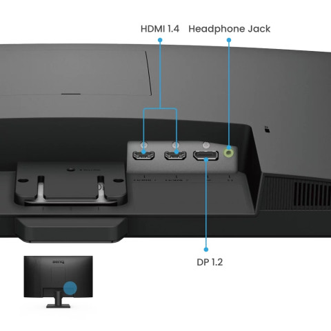 TFT 27" BenQ GW2790, IPS, 100Hz, 2xHDMI, DP, колонки, чорний