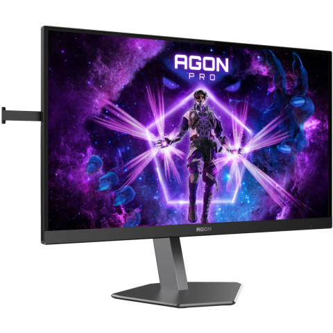 TFT 24.1" AOC AG246FK6, Ultra-Fast TN eSports, 610Hz, 2xHDMI, DP, USB-hub, HAS, Pivot, чорно-сірий